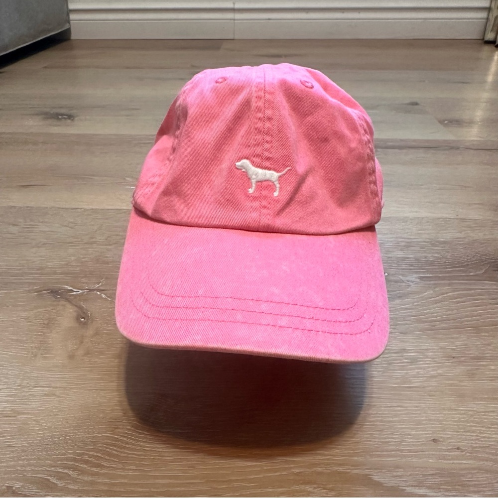 Pink Baseball Cap with Dog Logo - Picture 2 of 6